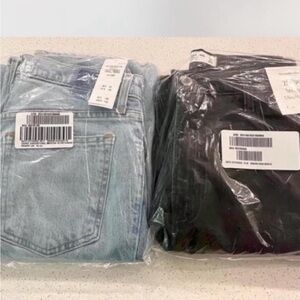 BUNDLE NWT Abercrombie Ultra High Rise 90s Straight Jean 6 long